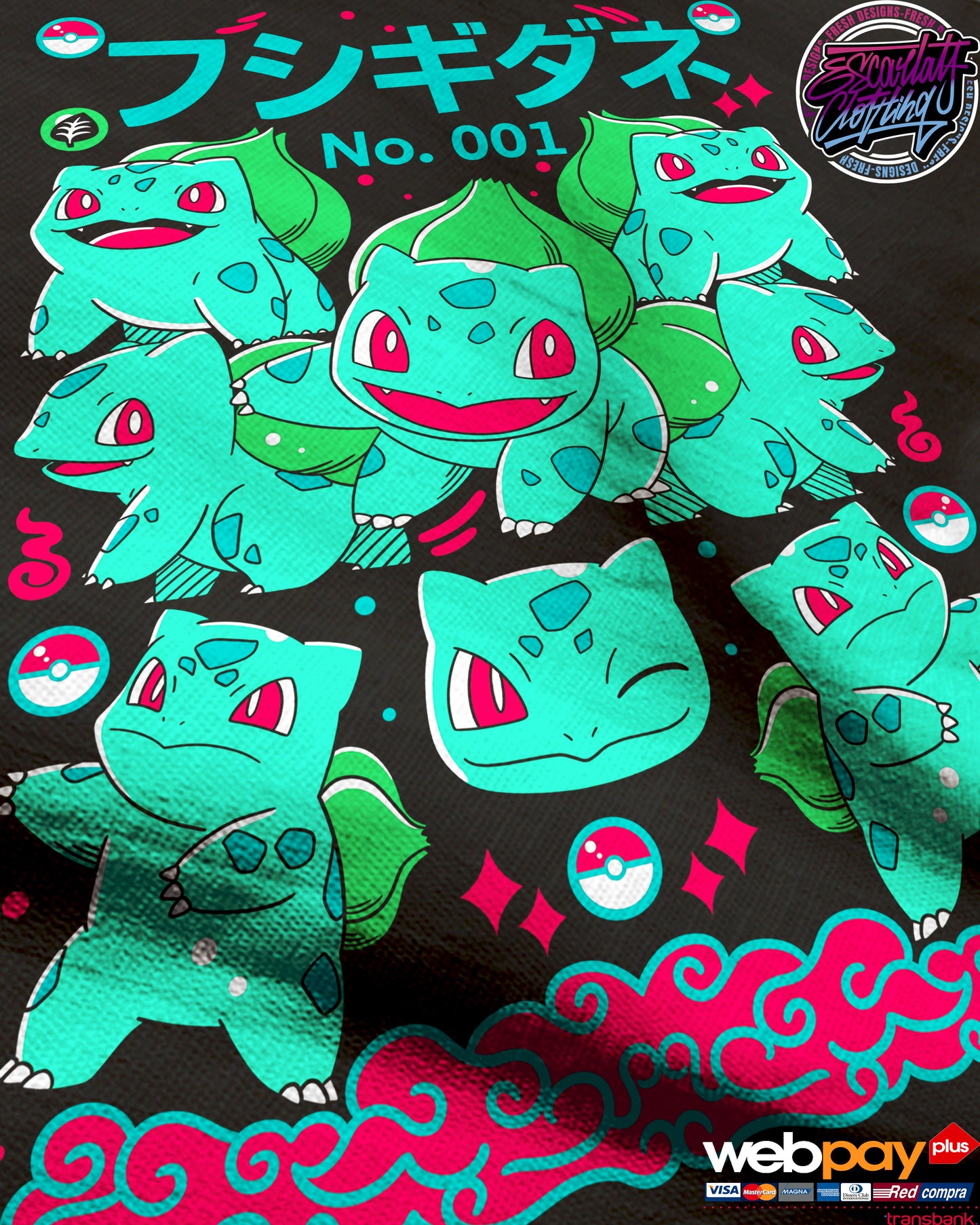 POLERA BULBASAUR - POKEMON