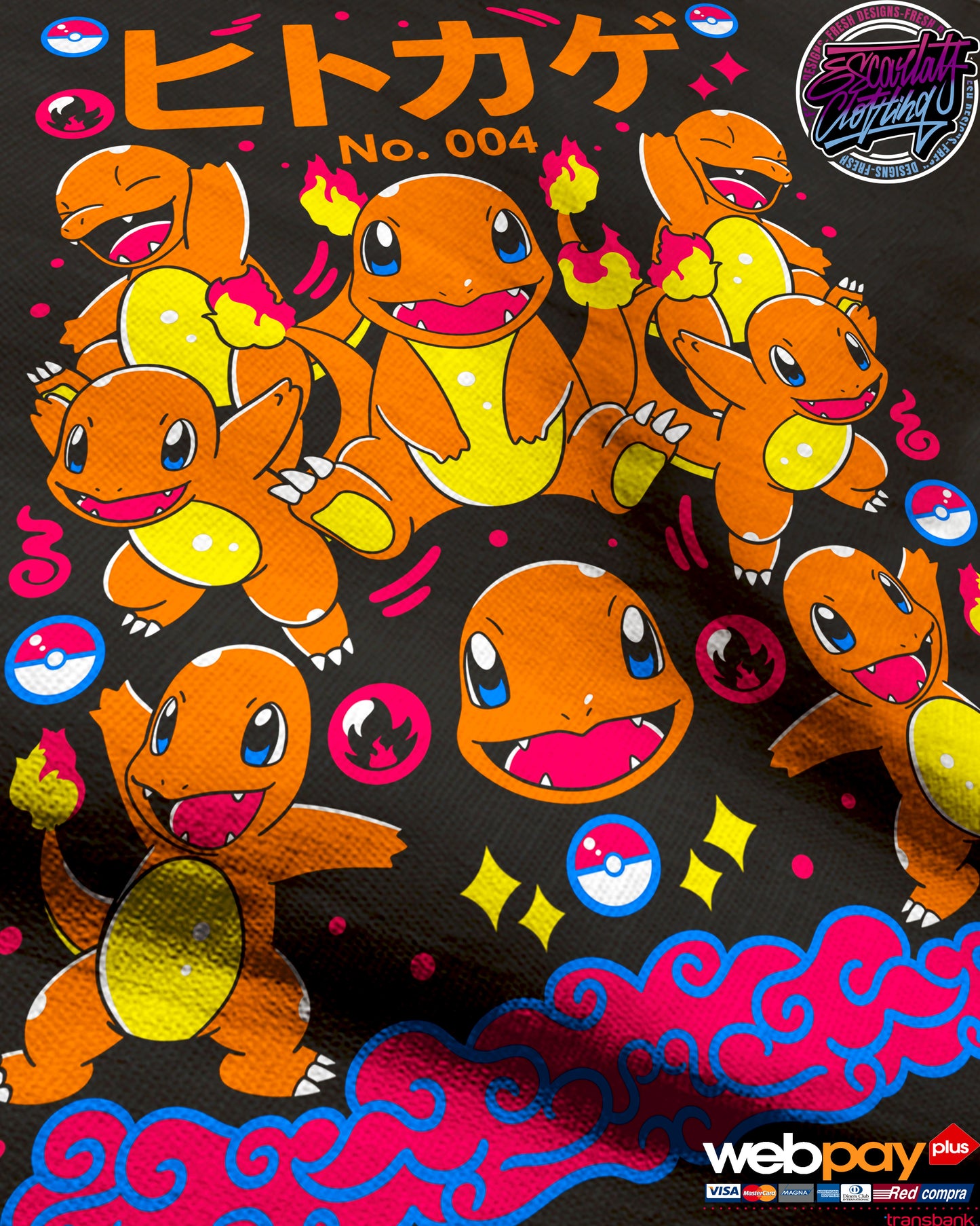 POLERA CHARMANDER - POKEMON