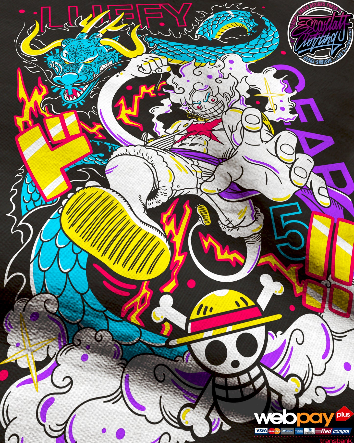 POLERA LUFFY GEAR5 - ONE PIECE