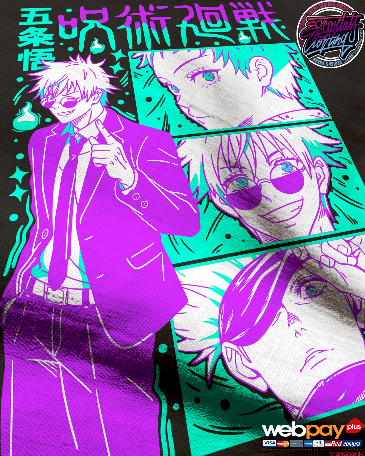 POLERA GOJO SATORU 1 - JUJUTSU KAISEN