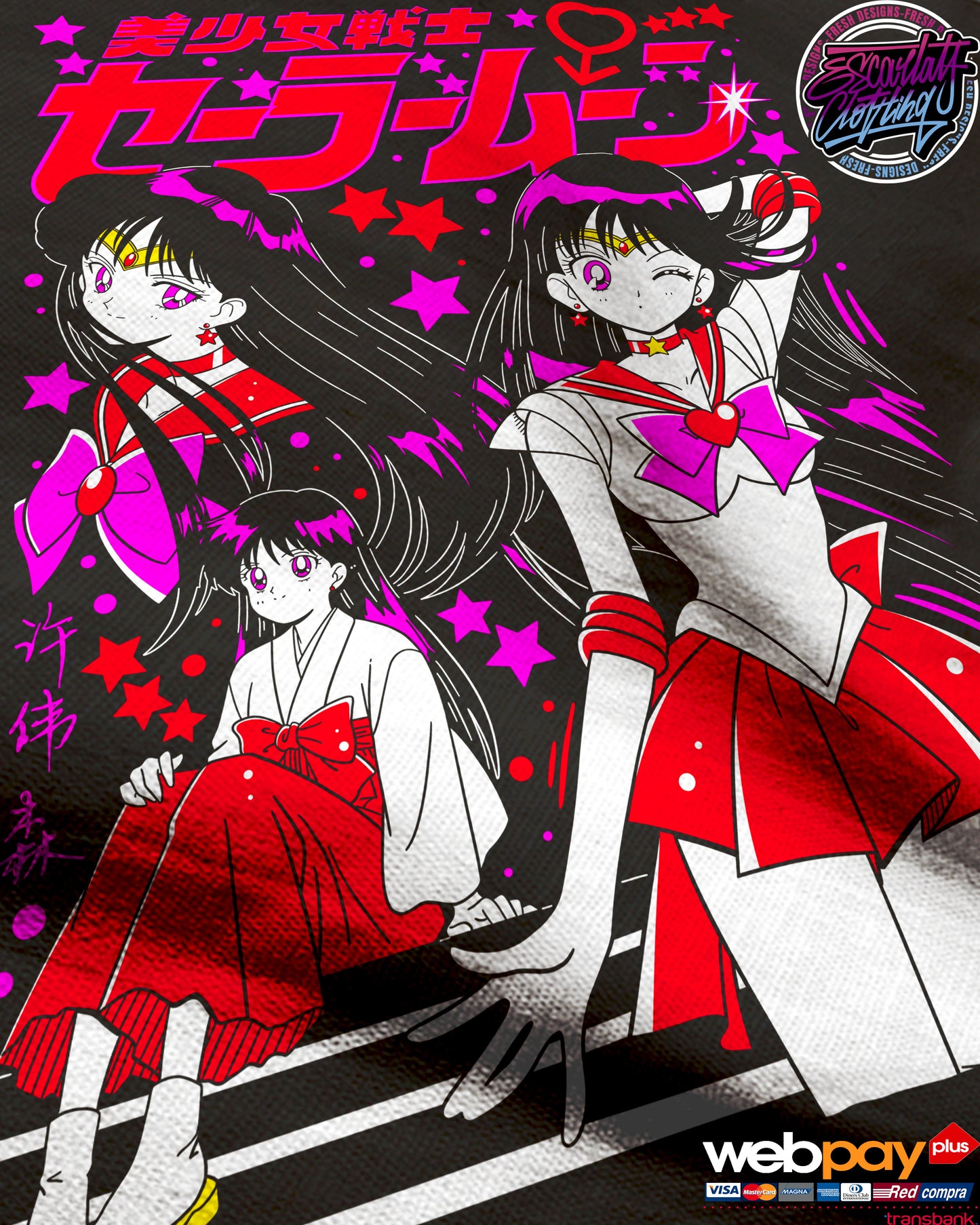 POLERA SAILOR MARS - SAILORMOON