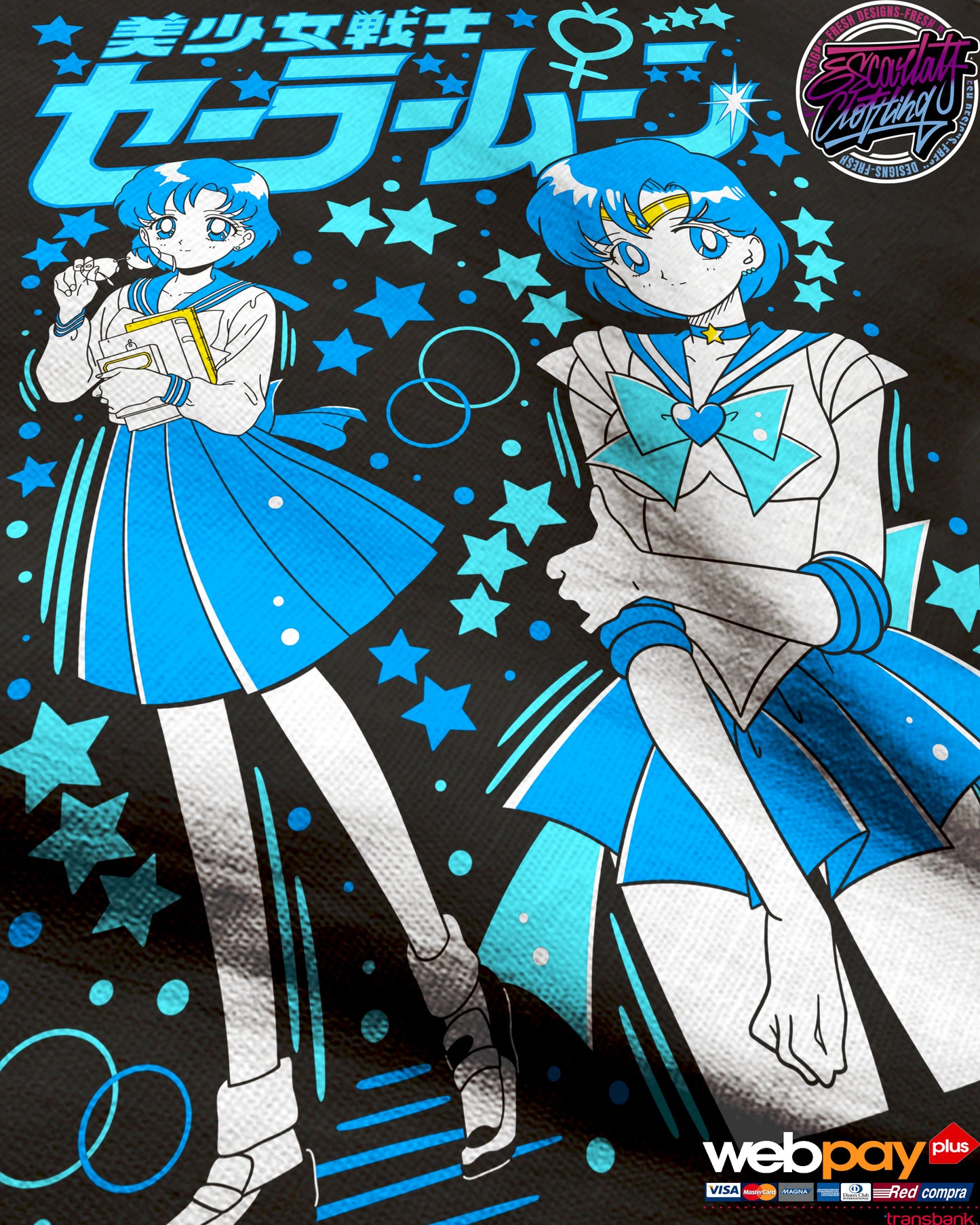 POLERA SAILOR MERCURY - SAILORMOON