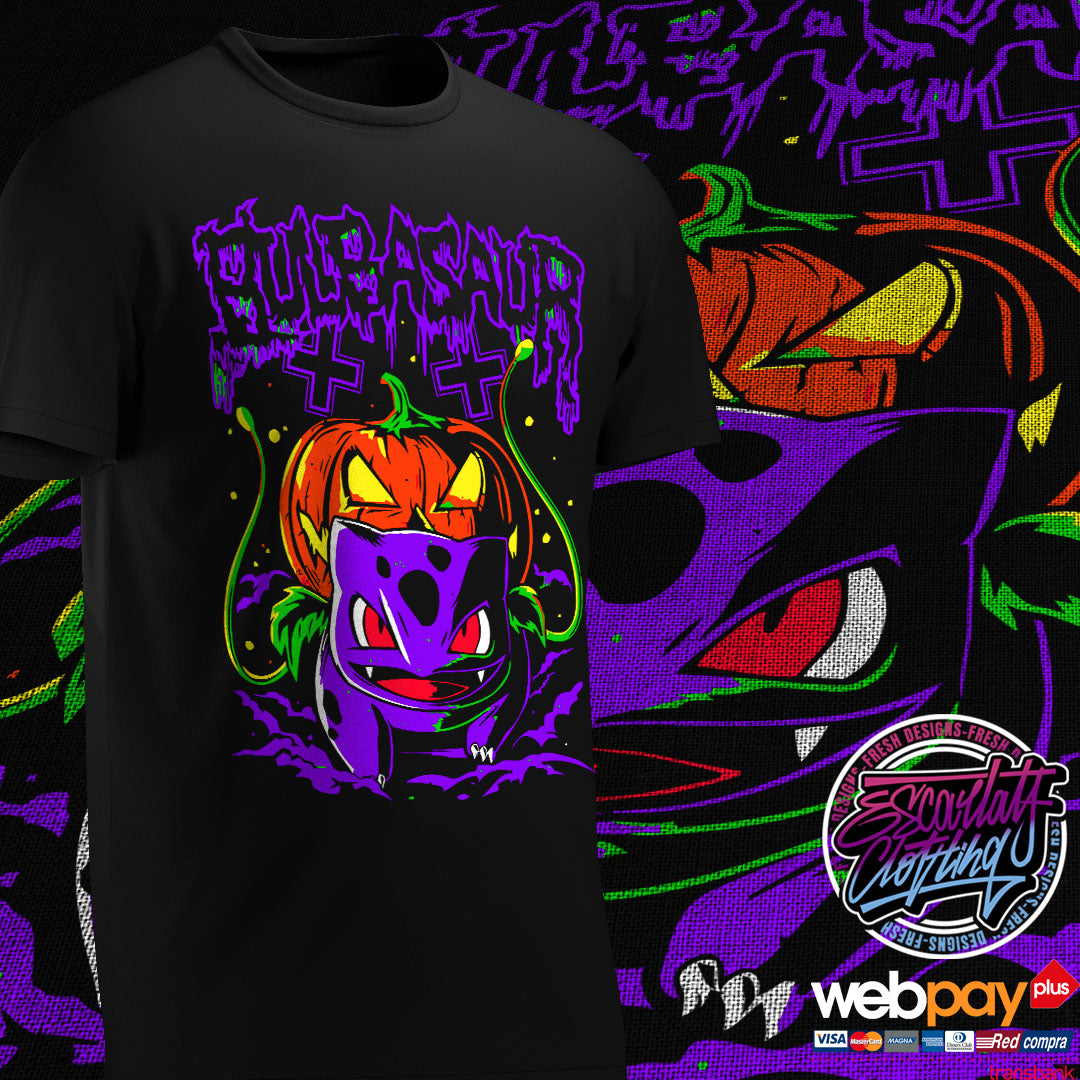 POLERA BULBASAUR HALLOWEEN - POKEMON