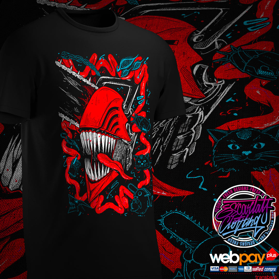 POLERA DENJI FACE - CHAINSAWMAN