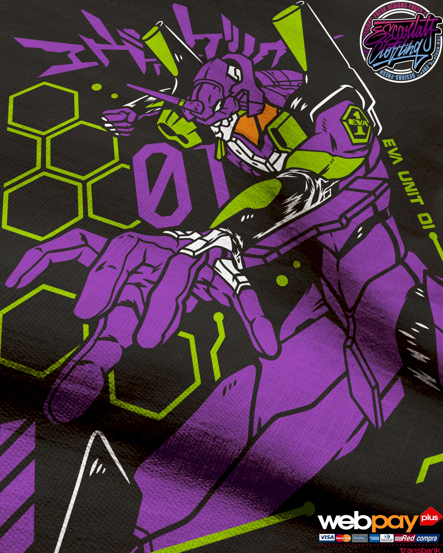 POLERA EVA01 - EVANGELION