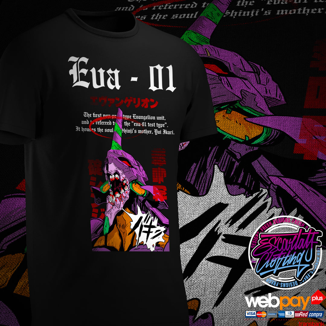 POLERA EVA 01 FULLCOLOR - EVANGELION