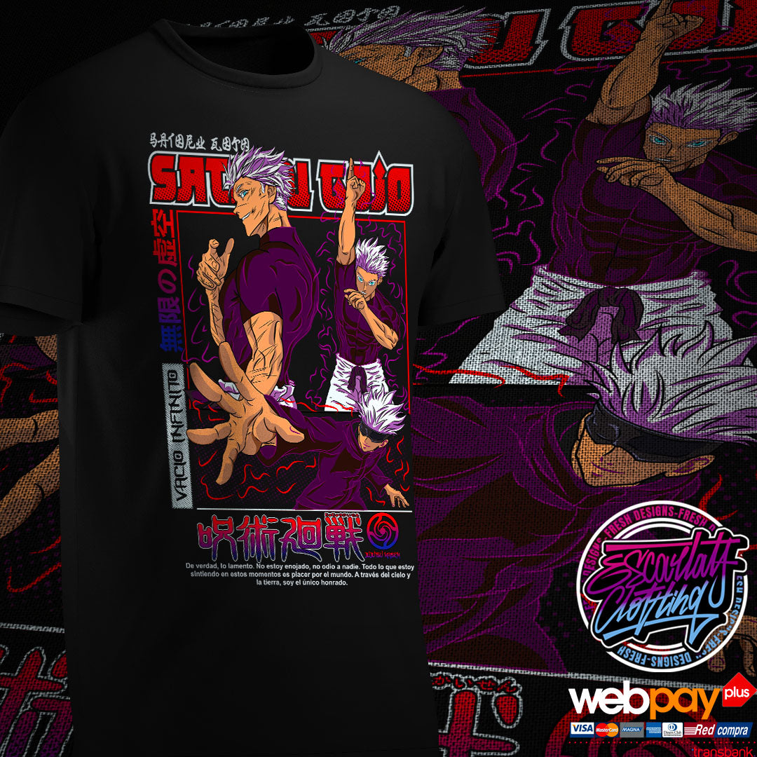 POLERA GOJO SATORU COLOR X3 - JUJUTSU KAISEN