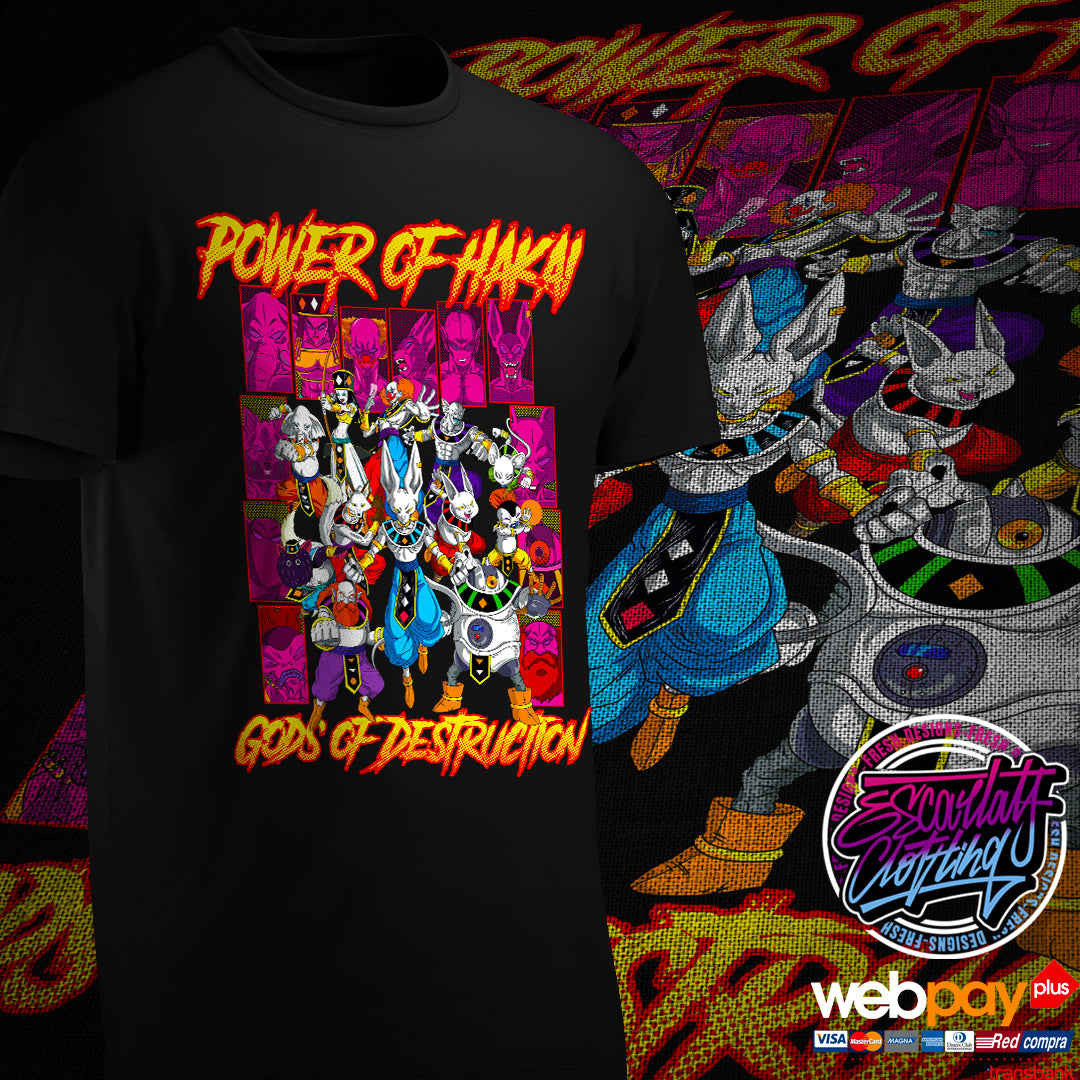 POLERA HAKAI DIOSES DE LA DESTRUCCIÓN - DRAGONBALL SUPER