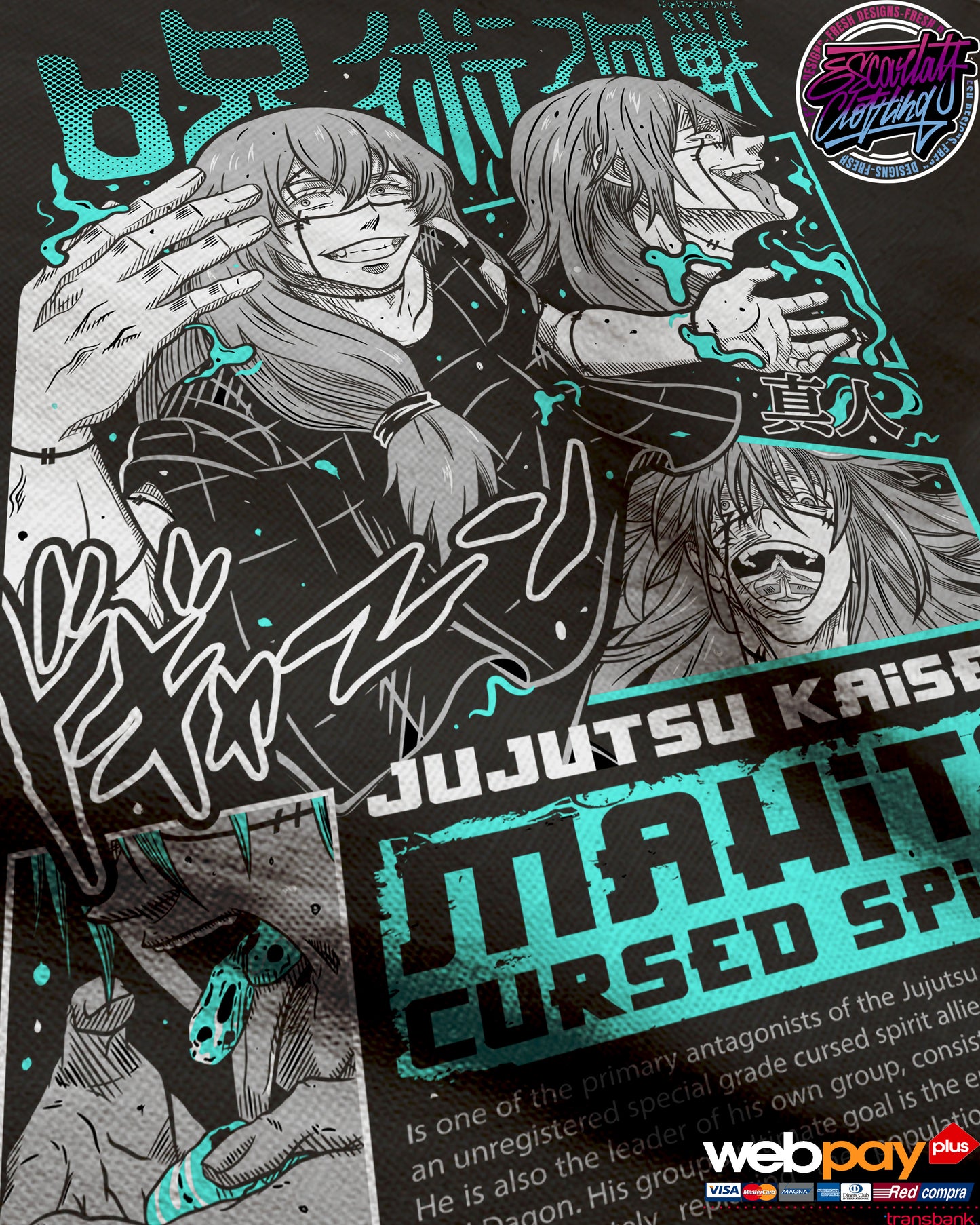 POLERA MAHITO - JUJUTSU KAISEN