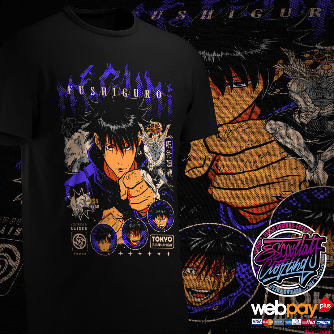 POLERA MEGUMI FUSHIGURO - JUJUTSU KAISEN