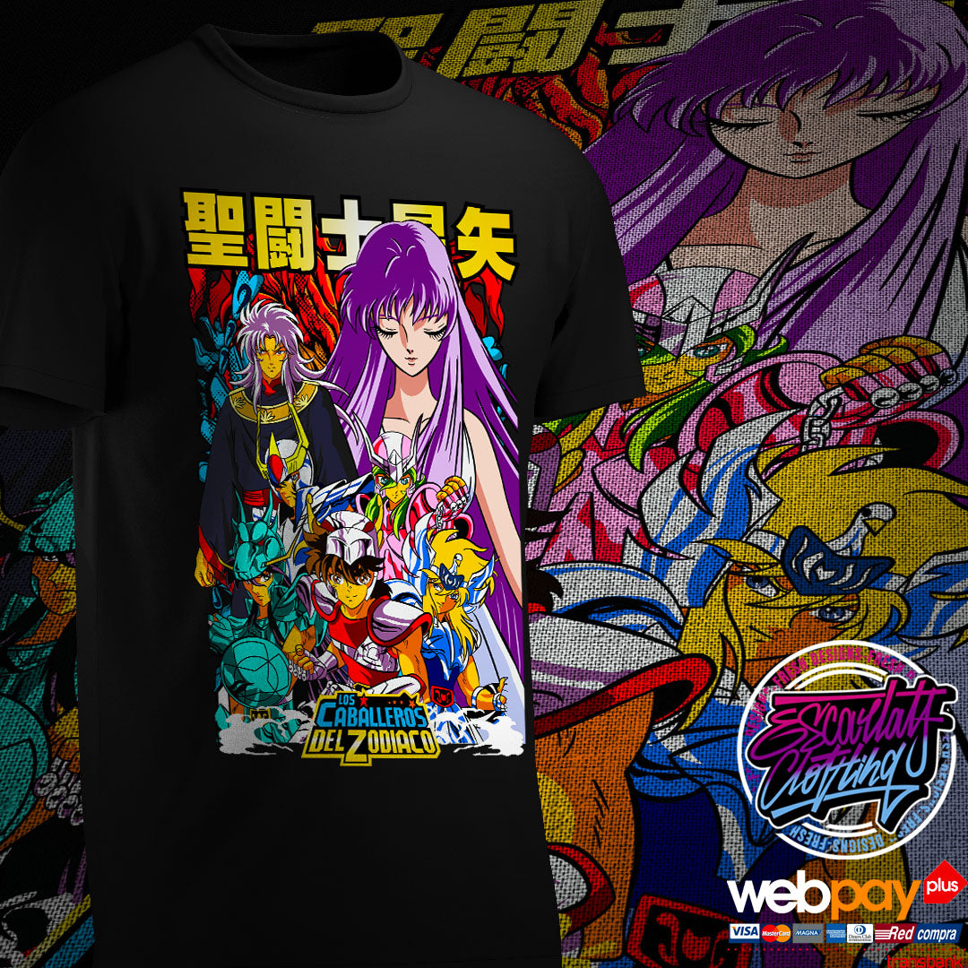 POLERA SAINT SEIYA FULLCOLOR - CABALLEROS DEL ZODIACO