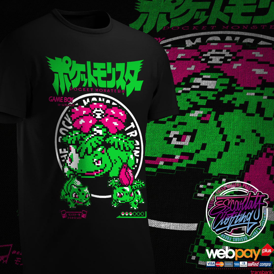 POLERA VENASAUR PIXEL - POKEMON