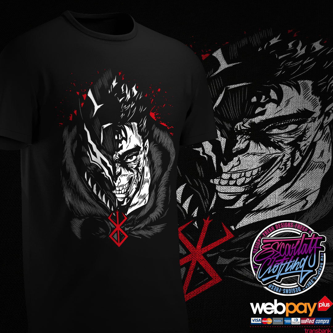 POLERA BERSERK NEGRA