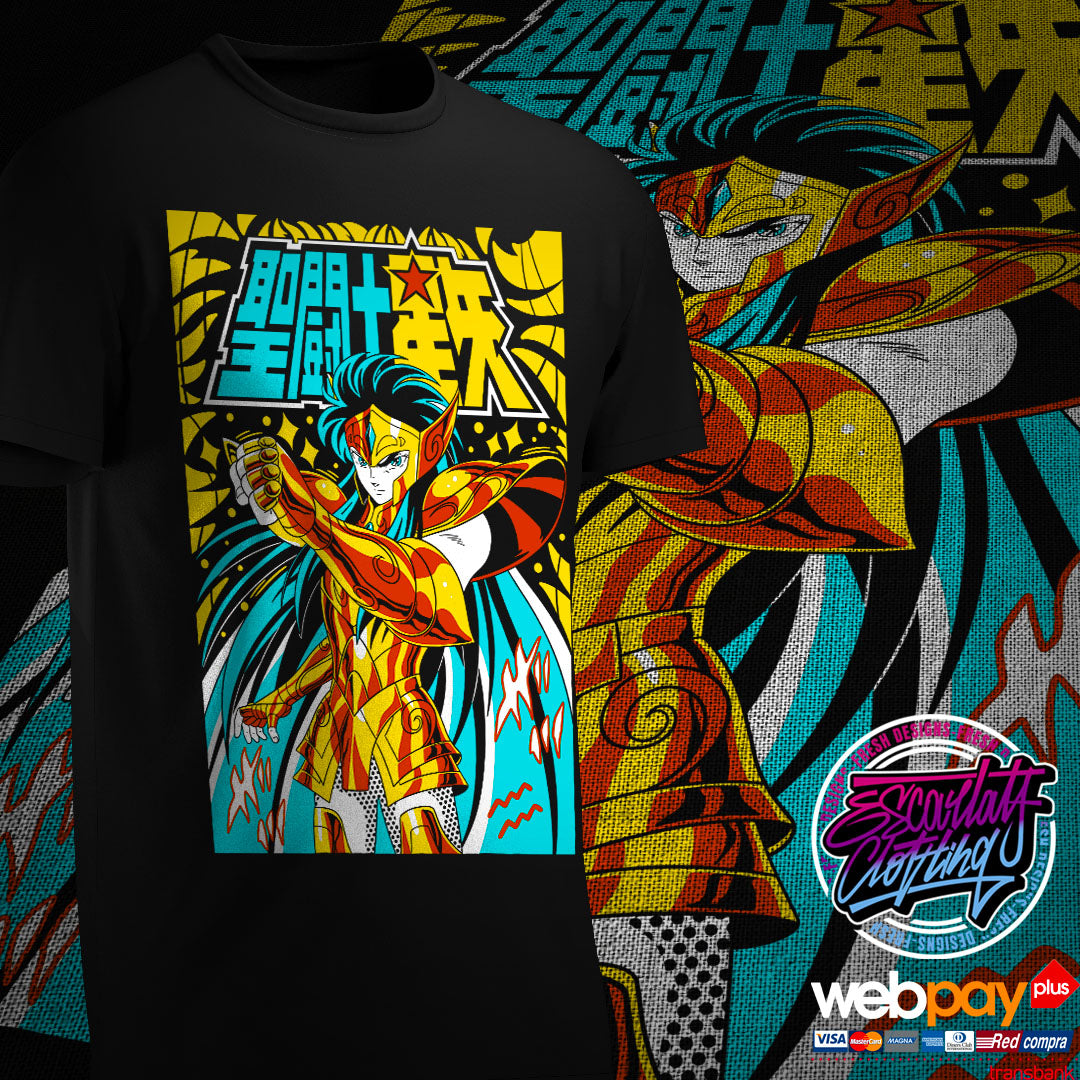 POLERA CAMUS DE ACUARIO - CABALLEROS DEL ZODIACO