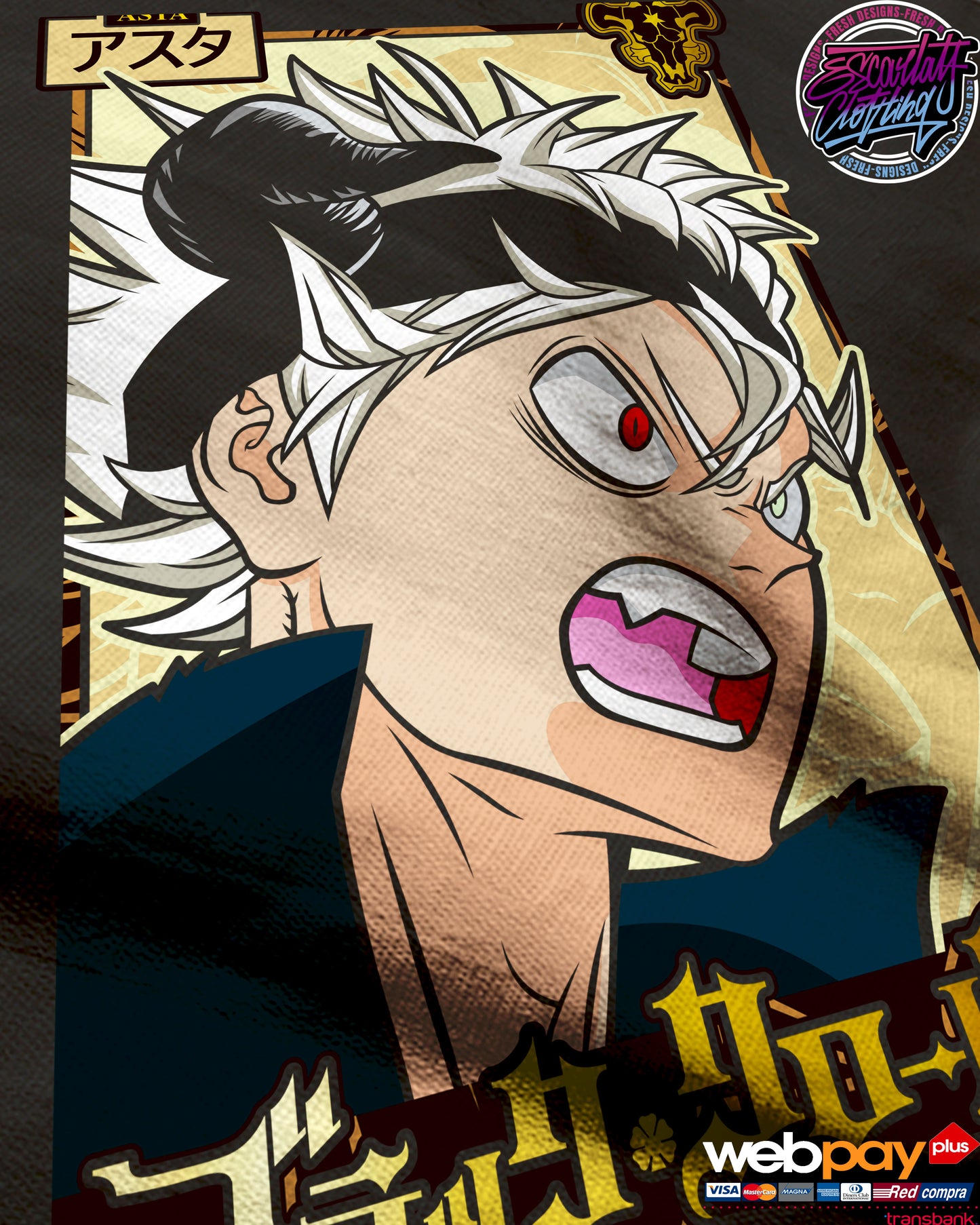 POLERA ASTA - BLACKCLOVER