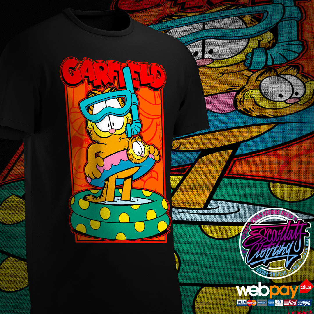 POLERA GARFIELD BAÑISTA - RETROTOONS
