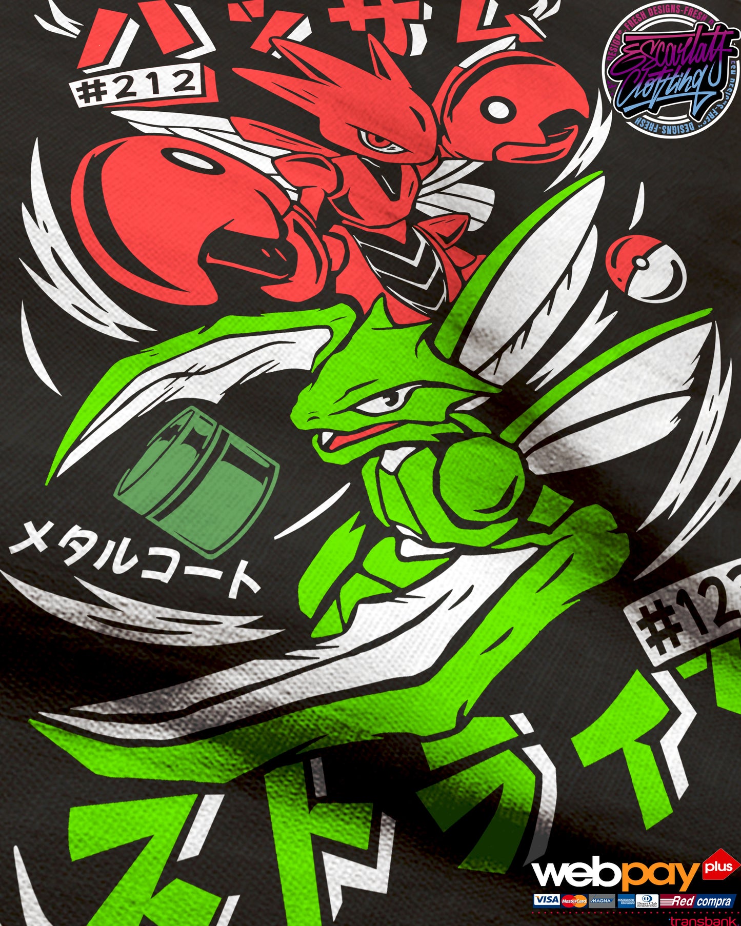 POLERA LINEA EVOLUTIVA SCYTHER - POKEMON