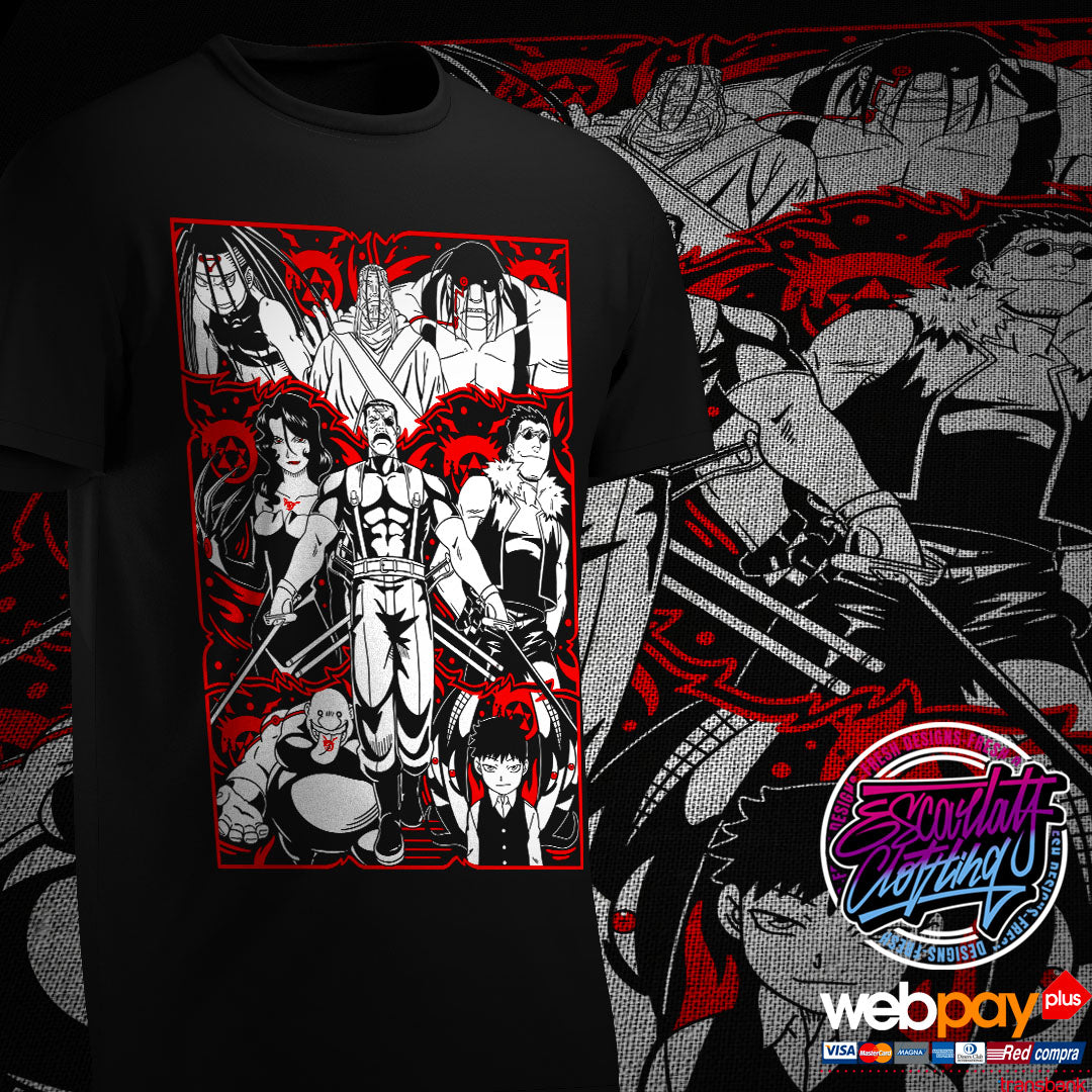 POLERA HOMUNCULOS - FULLMETAL