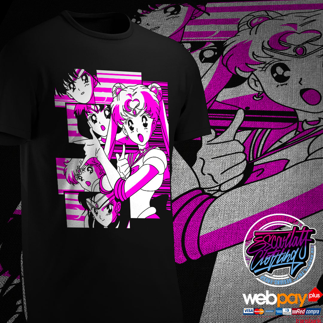 POLERA SAILORMOON ROSA