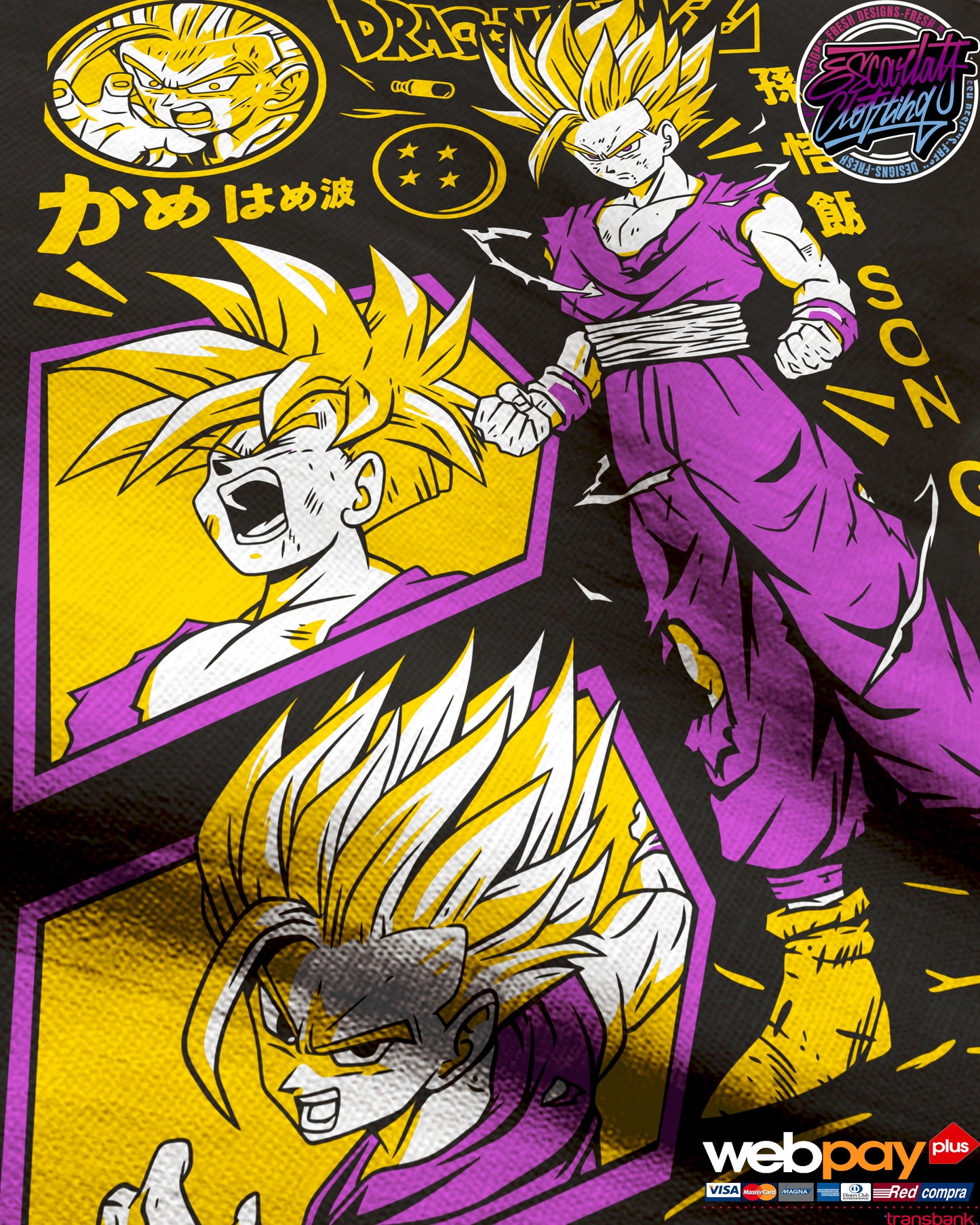 POLERA GOHAN SAGA CELL - DRAGONBALL Z
