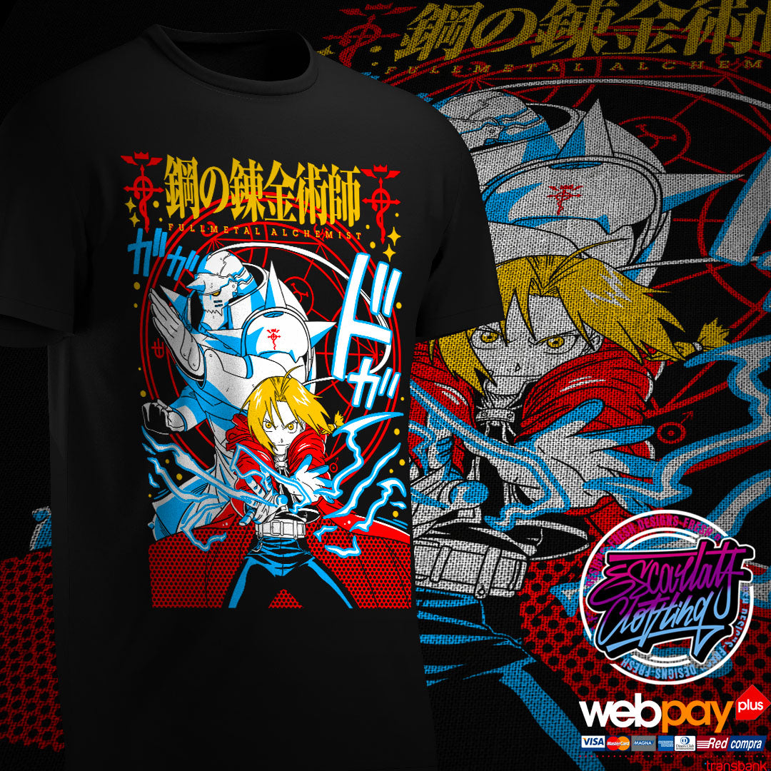 POLERA HERMANOS ELRICK - FULLMETAL ALCHEMIST