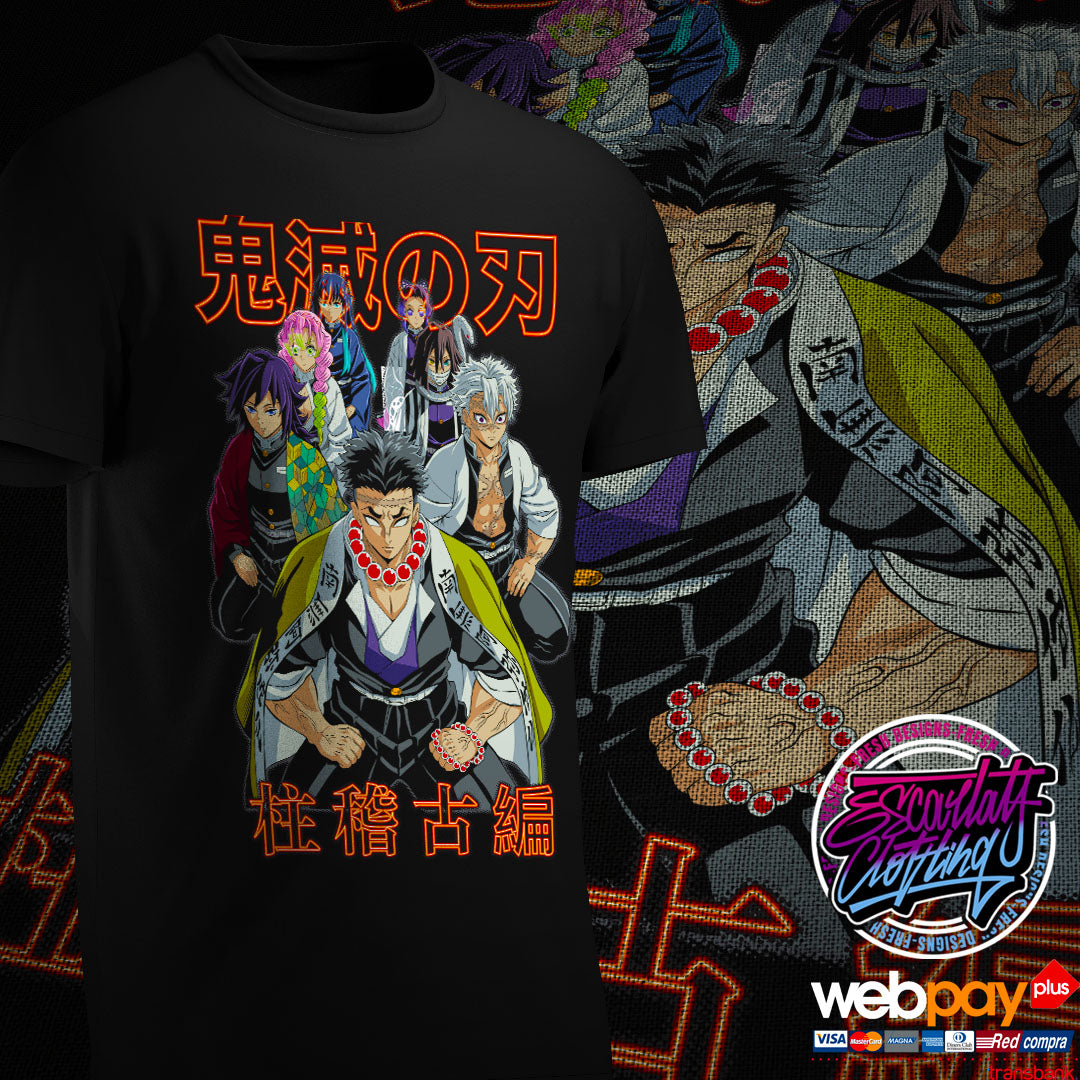 POLERA PILARES ARCO DE ENTRENAMIENTO - KIMETSU NO YAIBA