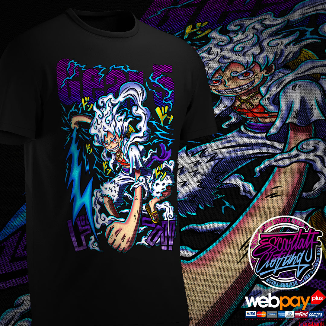 POLERA LUFFY GEAR FIVE COLOR - ONE PIECE