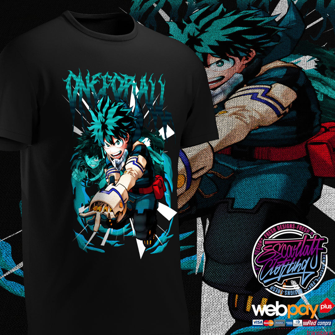 POLERA MIDORIYA FULLCOLOR - MY HERO ACADEMIA