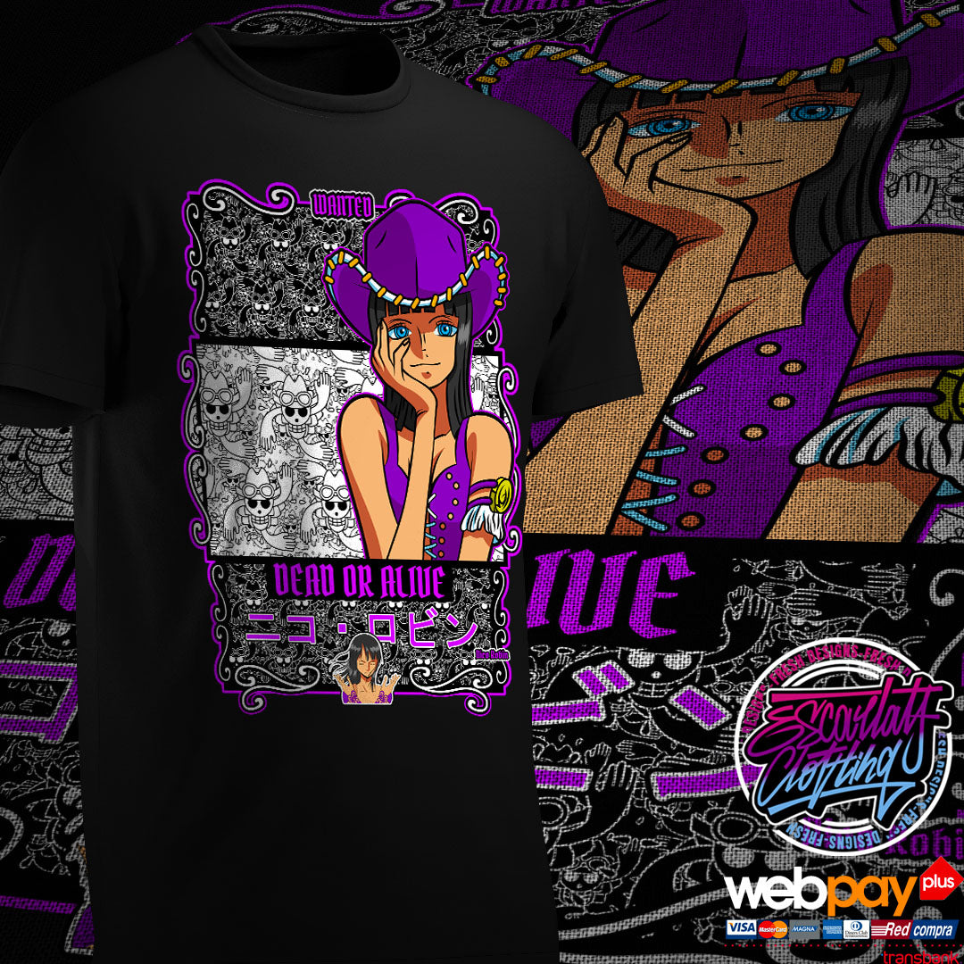 POLERA NICO ROBIN CLASICA - ONE PIECE