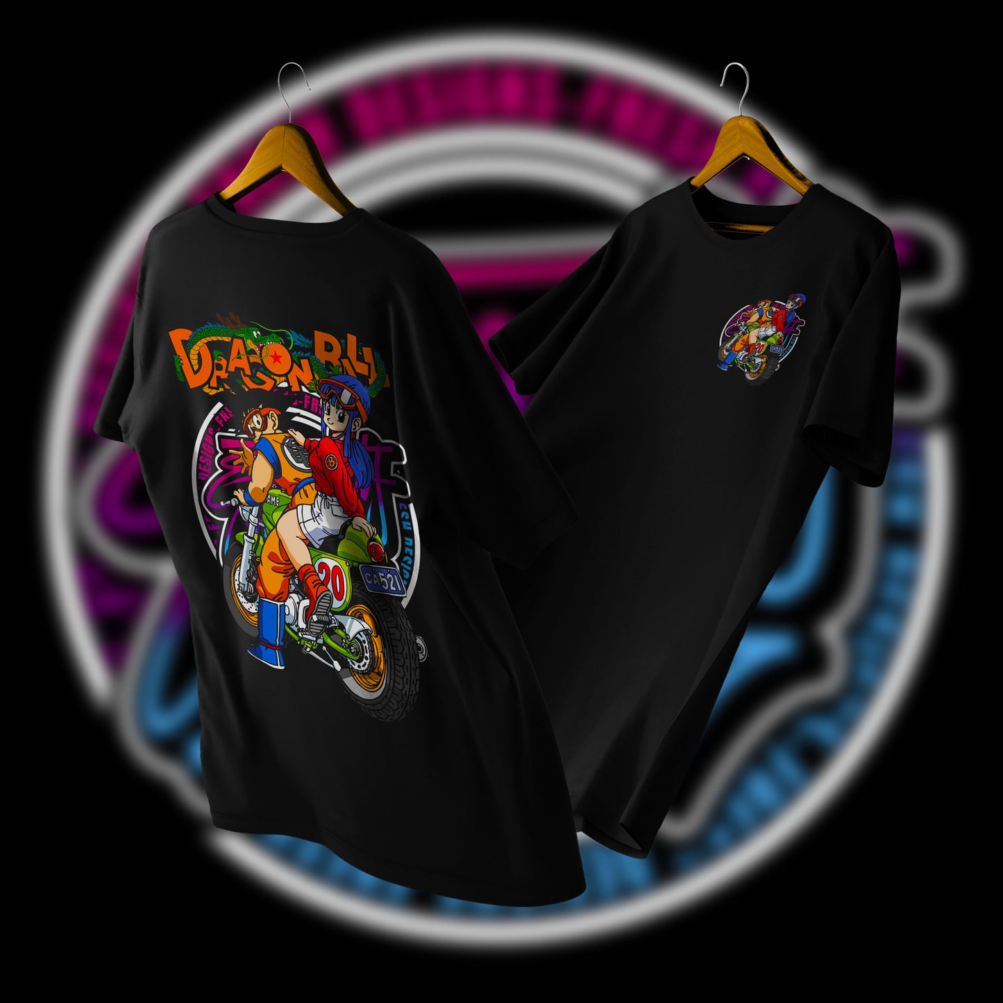 POLERA BULMA & GOKU DRAGONBALL COLOR - DRAGONBALL