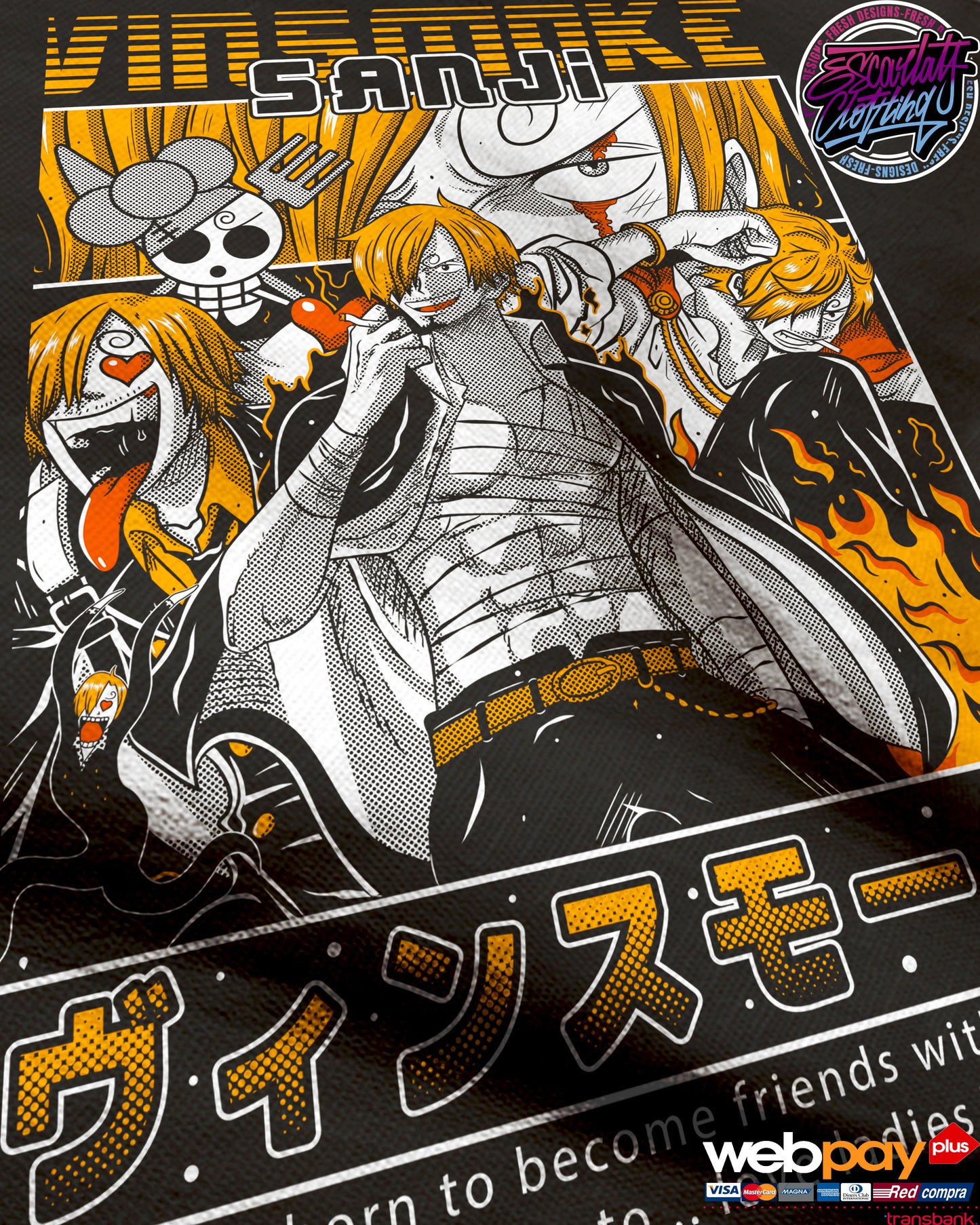 POLERA SANJI - ONE PIECE