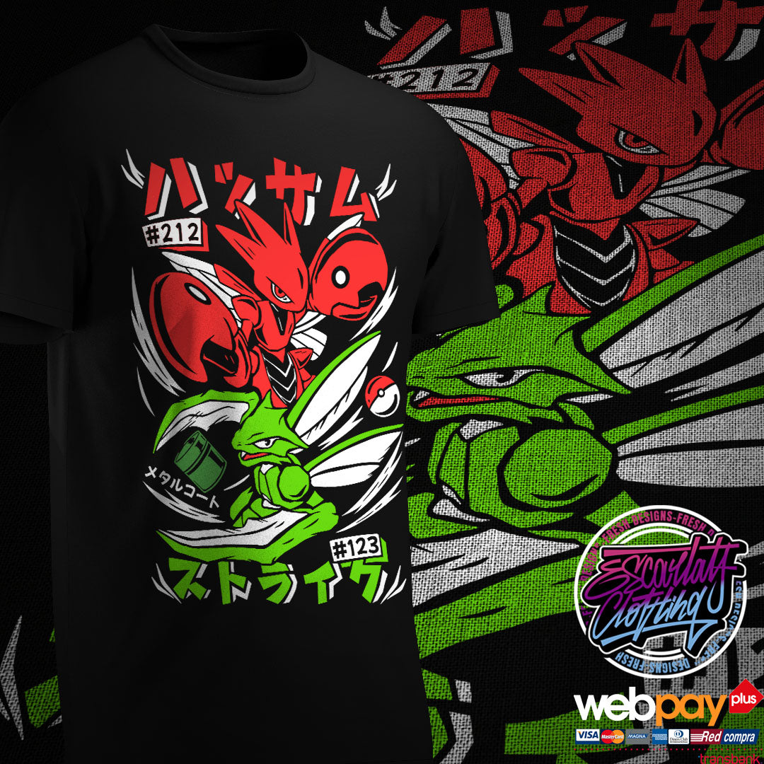 POLERA LINEA EVOLUTIVA SCYTHER - POKEMON