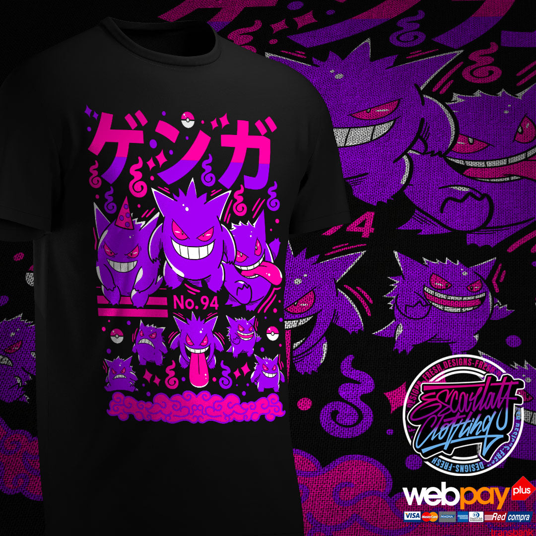 POLERA GENGAR X8 - POKEMON