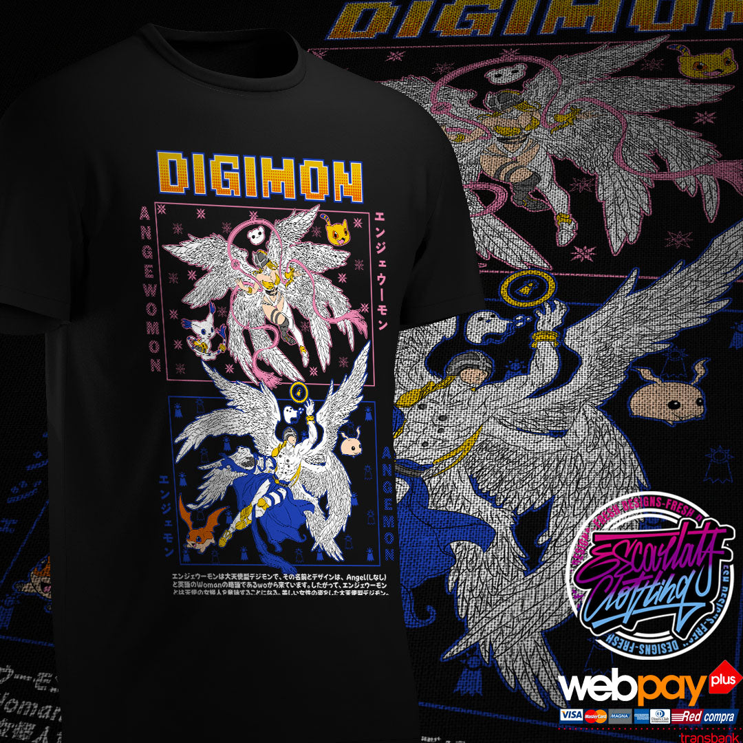 POLERA ANGEMON & ANGEWOMON - DIGIMON ADVENTURE