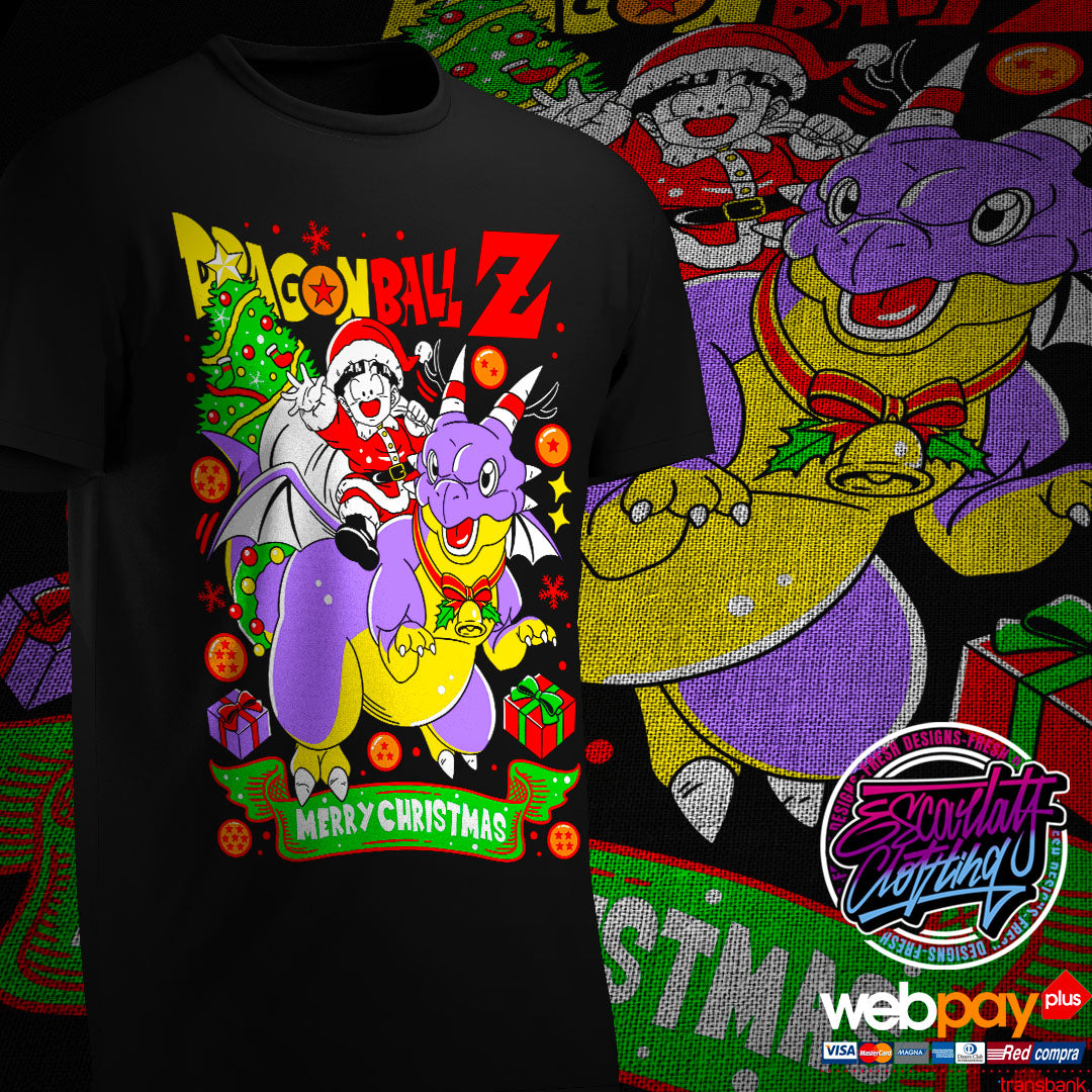 POLERA GOHAN & DRAGON NAVIDEÑOS - DRAGONBALL Z