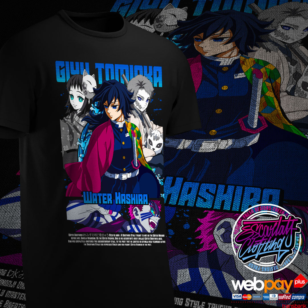 POLERA TOMIOKA WATER HASHIRA - KIMETSU NO YAIBA