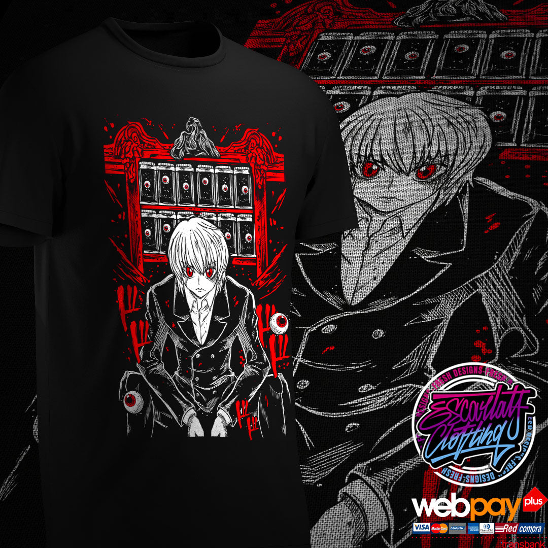 POLERA KURAPIKA OJOS ESCARLATAS - HUNTER X HUNTER