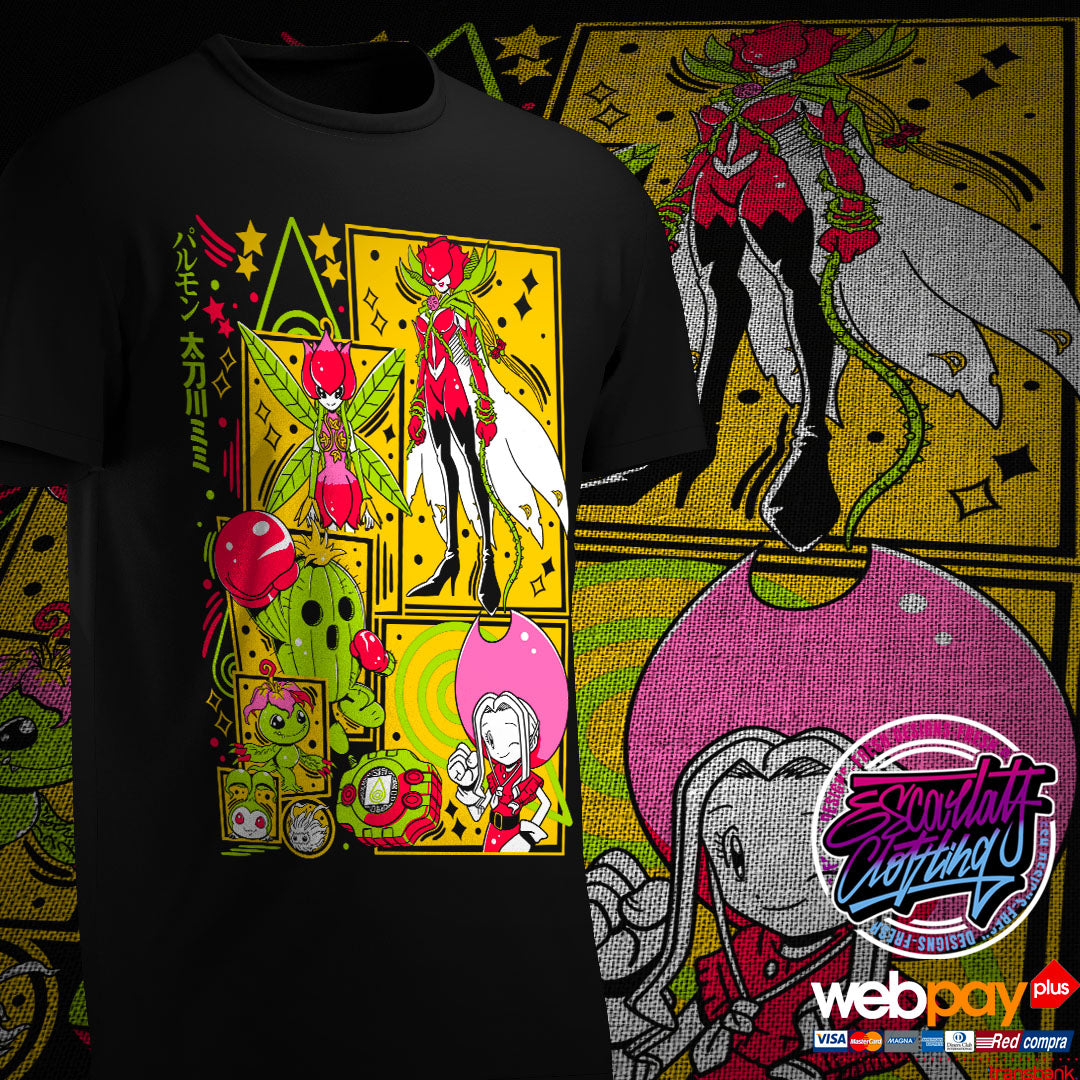 POLERA PALMON & MIMI - DIGIMON ADVENTURE