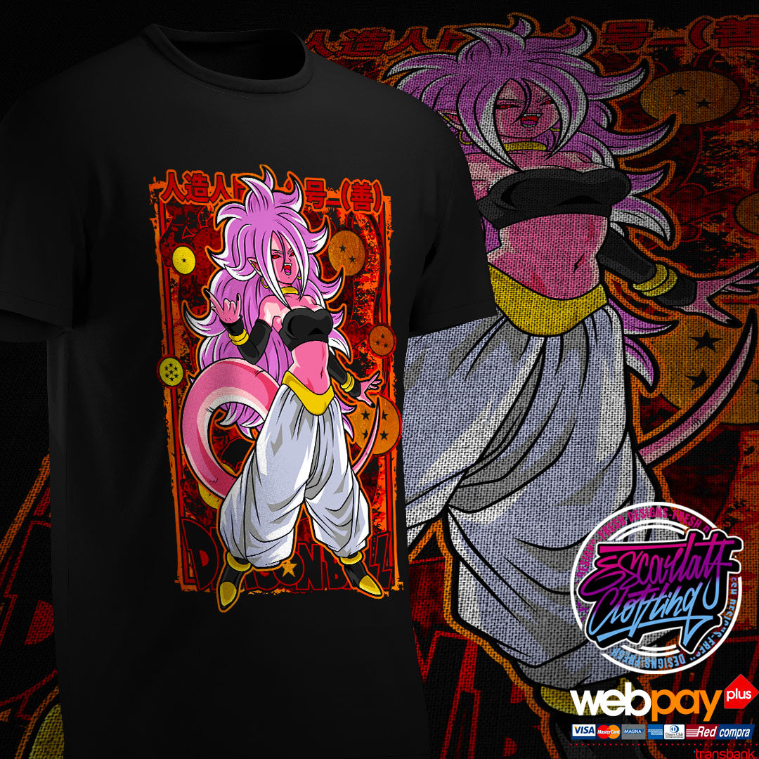 POLERA ANDROIDE 21 - DRAGONBALL FIGHTER Z