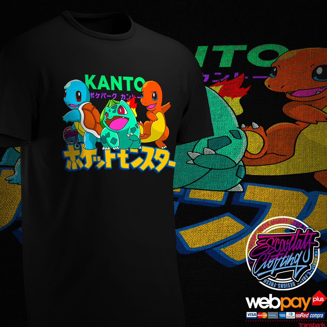 POLERA INICIALES KANTO - POKEMON