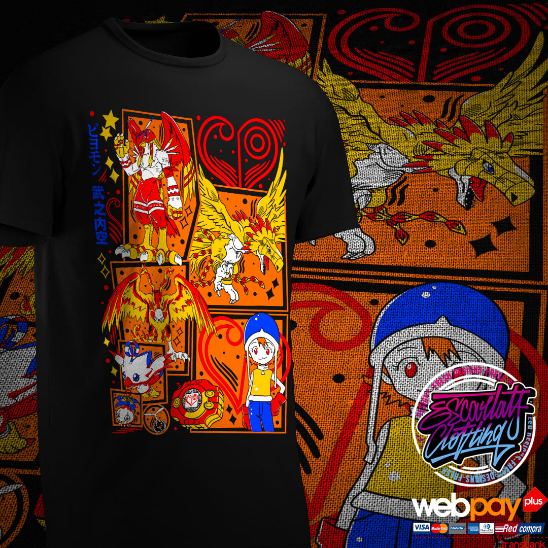 POLERA PIYOMON & SORA - DIGIMON ADVENTURE