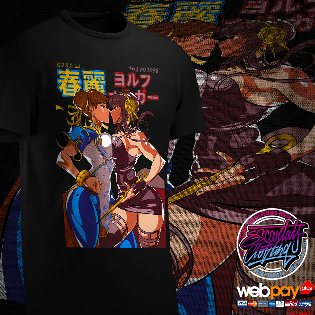 POLERA CHUN-LI VS YOR - SPYXFAMILY - GAMES