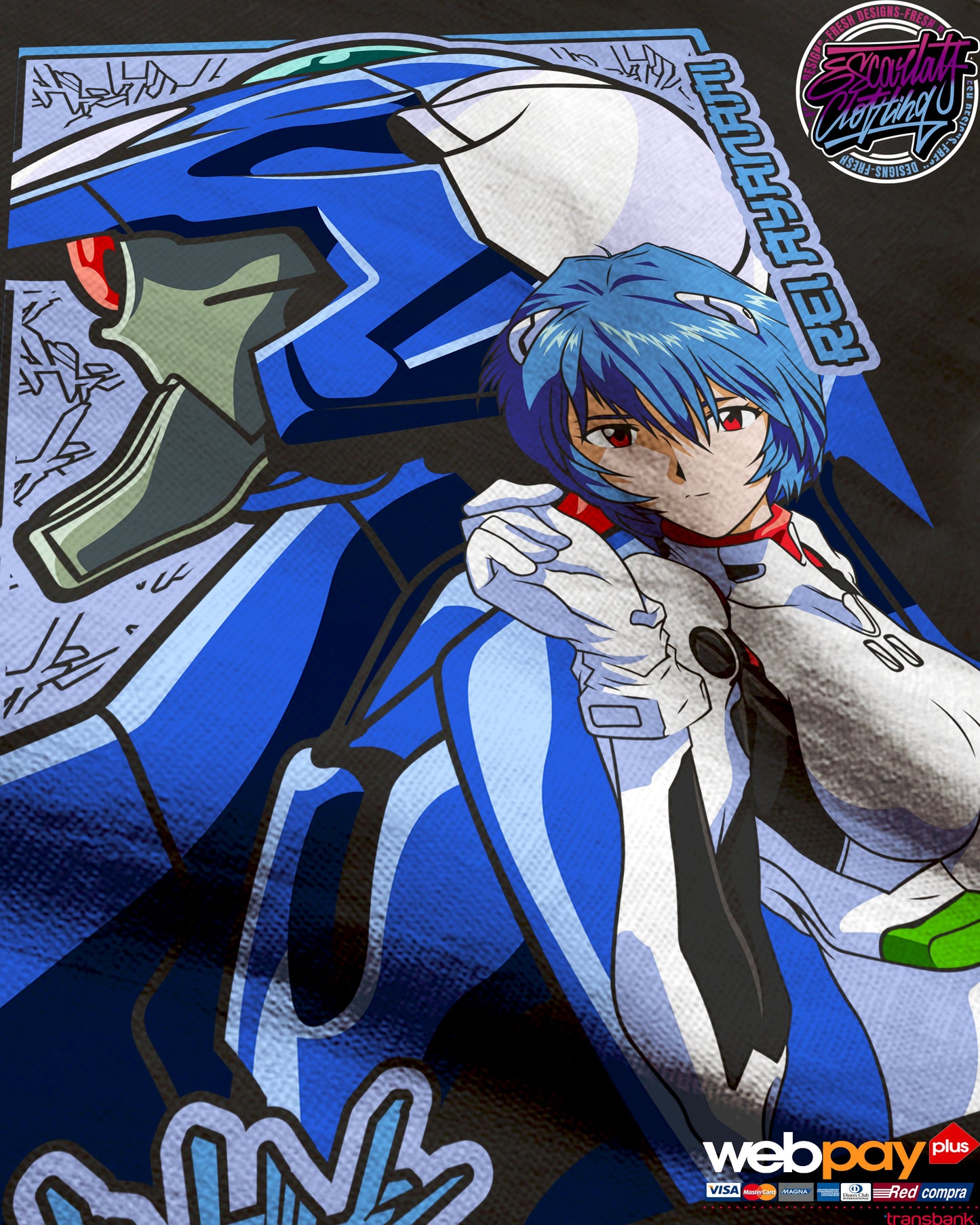 POLERA REI AYANAMI - EVANGELION
