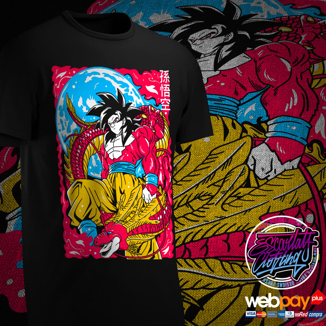 POLERA GOKU SSJ4 - DRAGONBALL GT