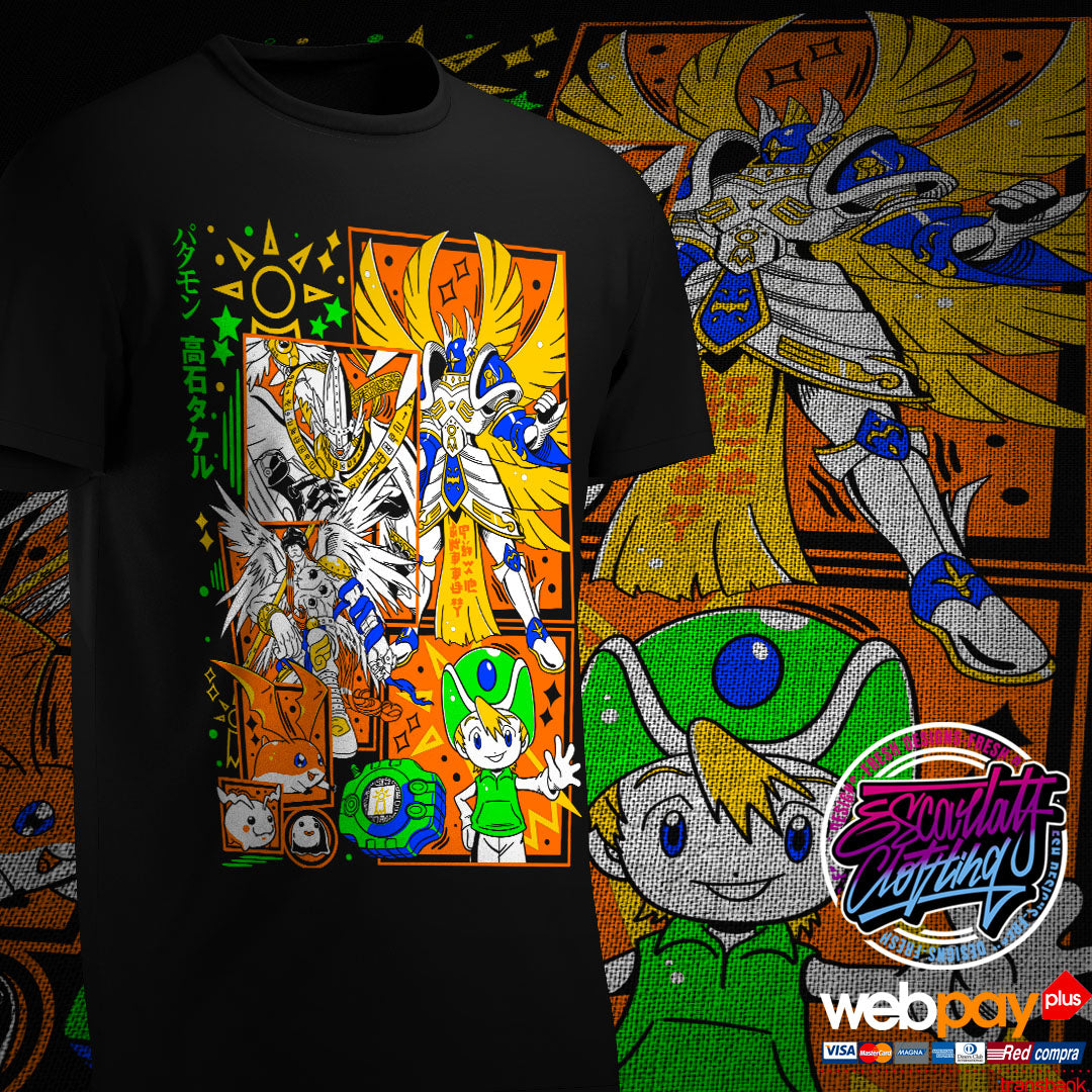 POLERA PATAMON & TK - DIGIMON ADVENTURE