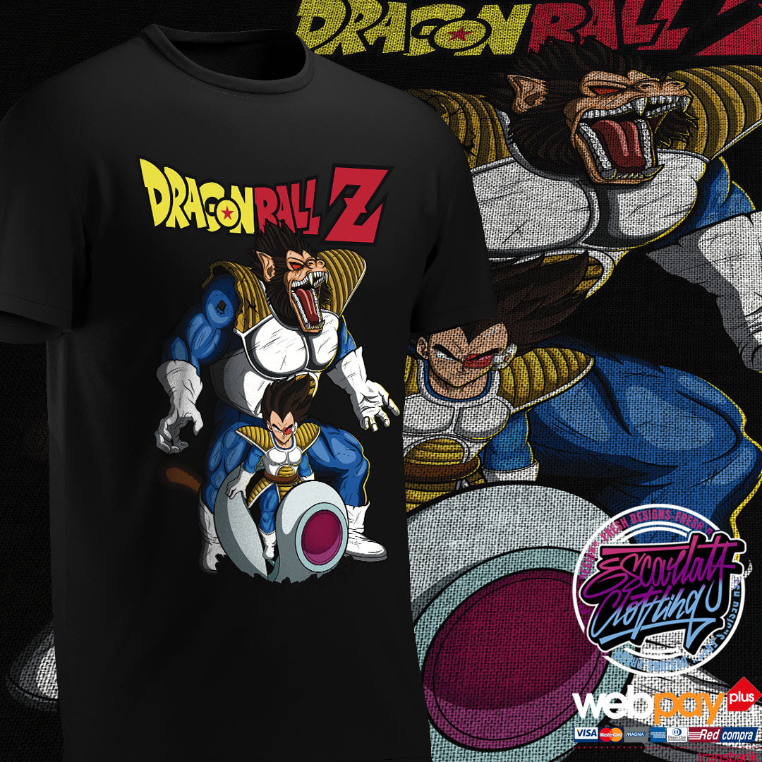 POLERA VEGETA OZARU - DRAGONBALL Z