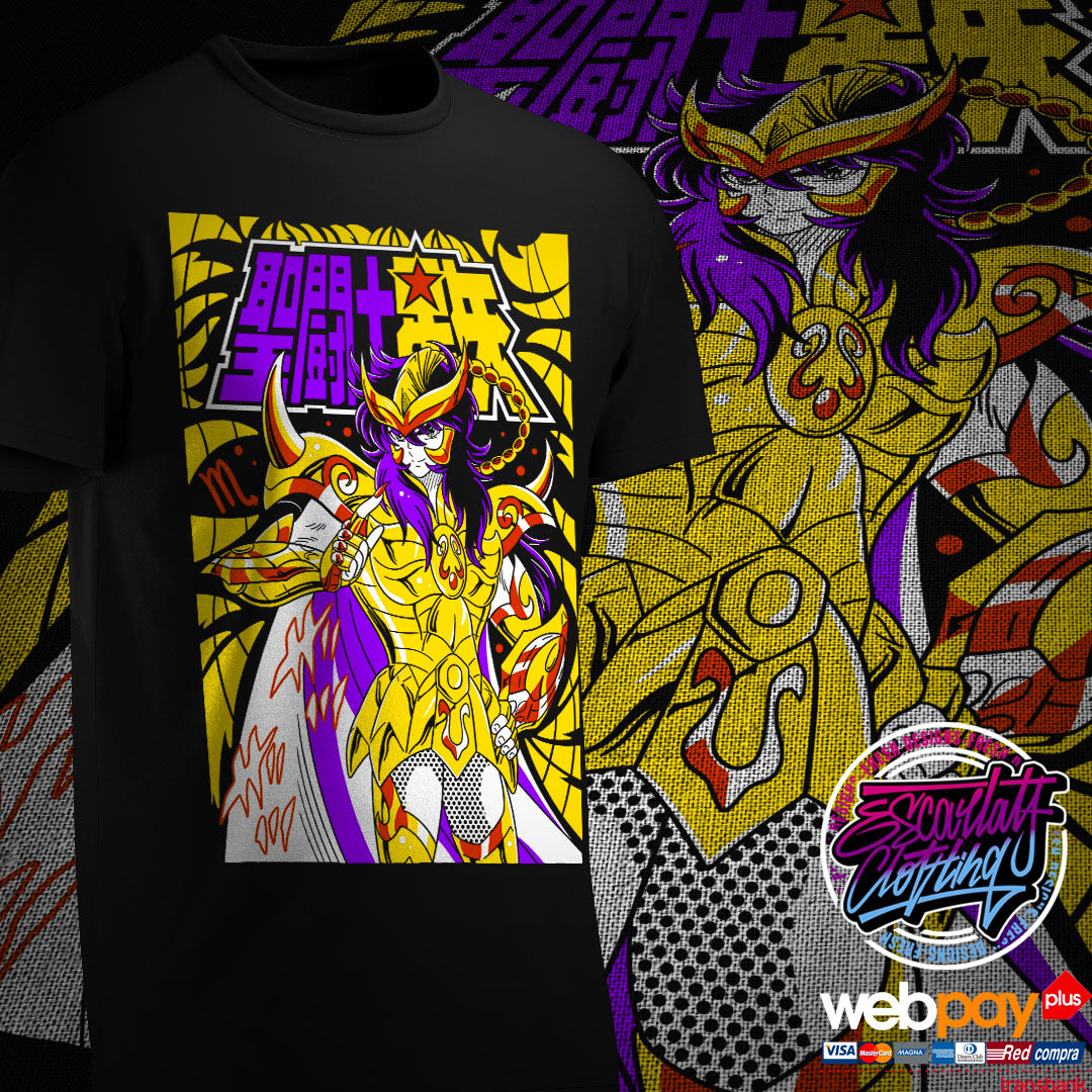 POLERA MILO DE ESCORPIO - CABALLEROS DEL ZODIACO