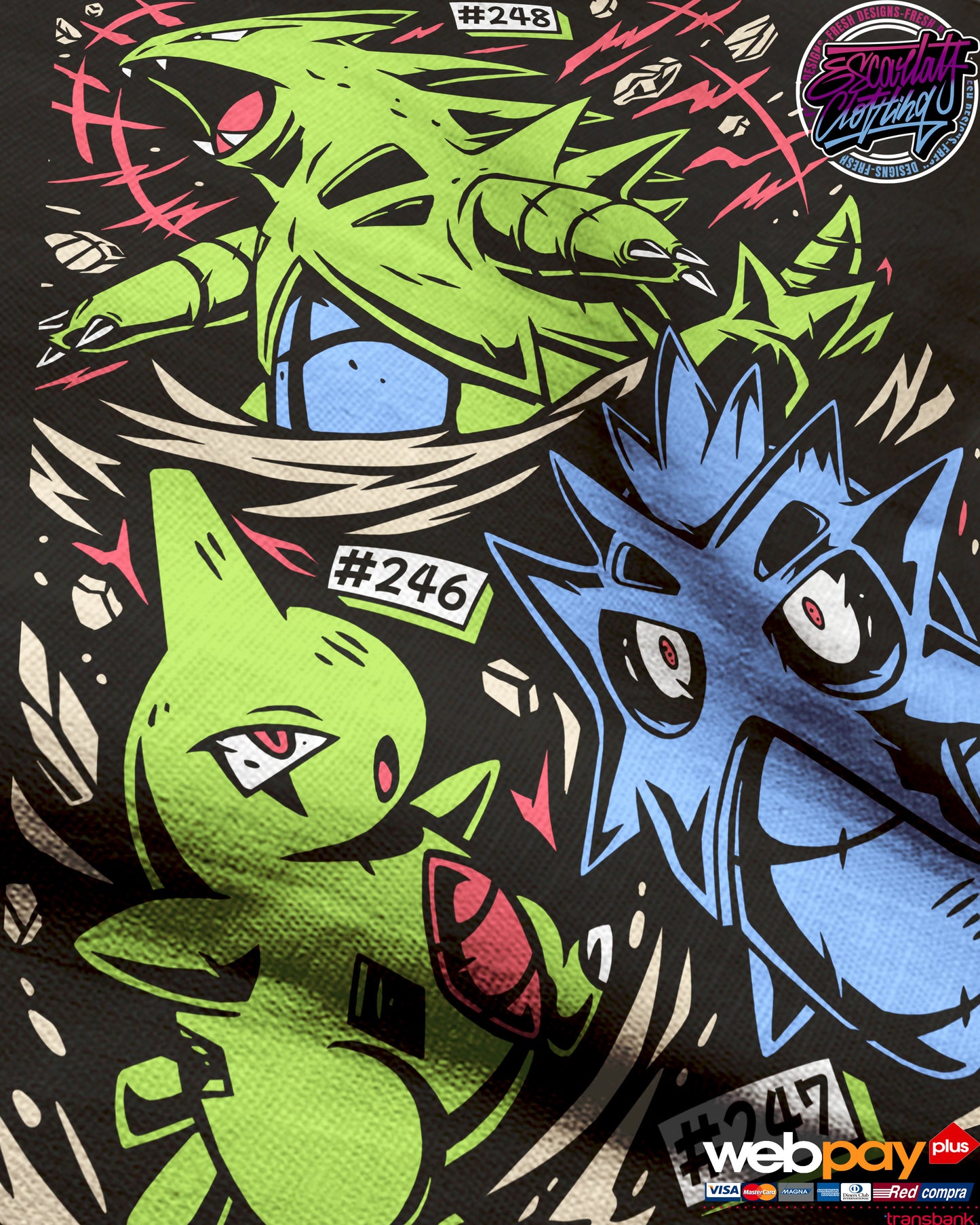 POLERA LINEA EVOLUTIVA LARVITAR - POKEMON