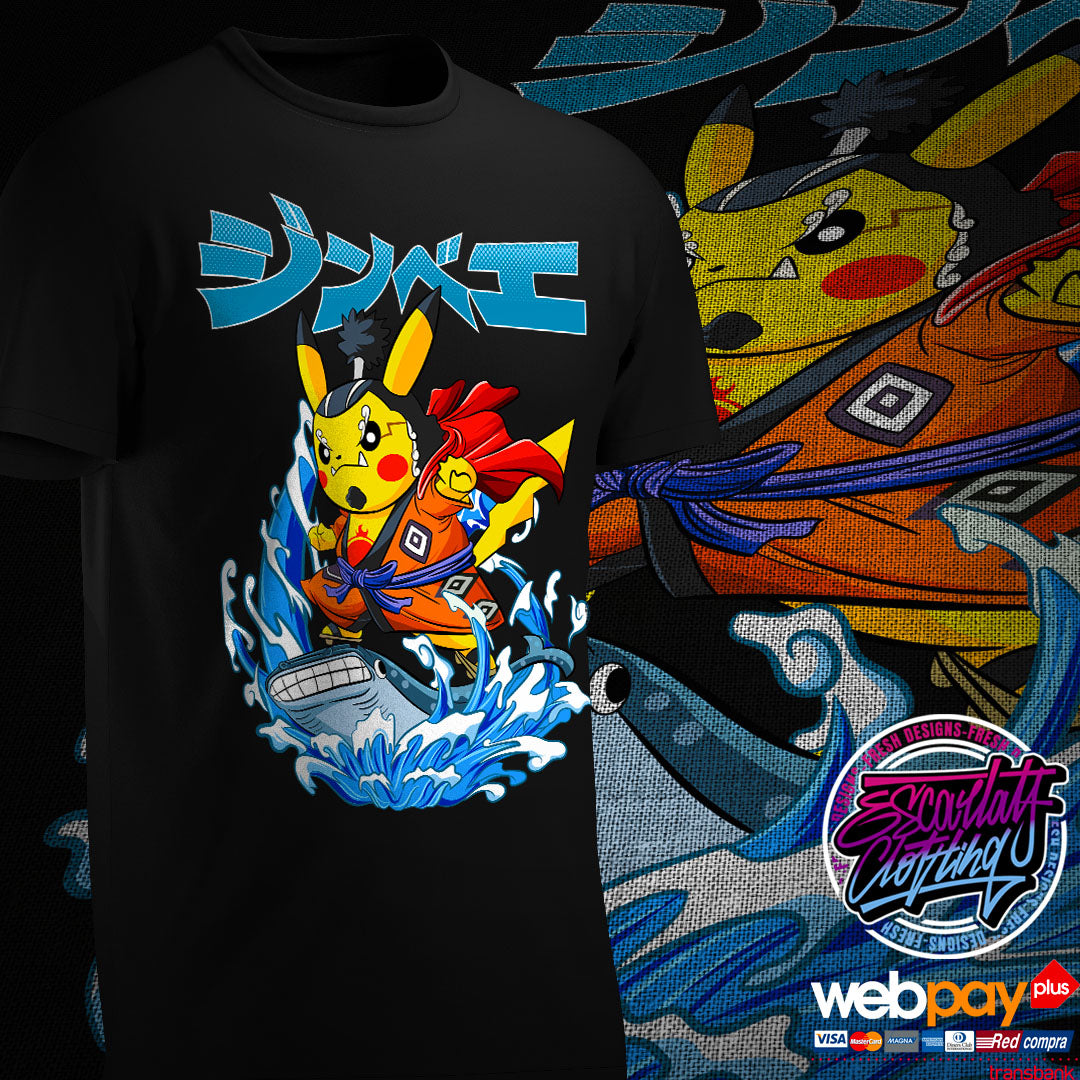 POLERA PIKACHU JINBE - POKEMON