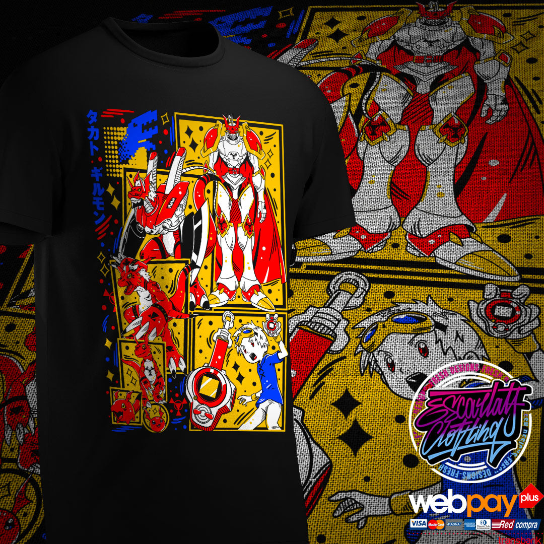 POLERA GUILMON & TAKATO - DIGIMON TAMERS